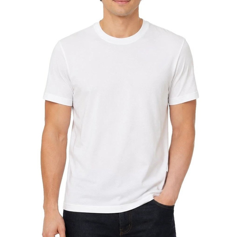 NWOT Alfani Basic Crew Neck T-Shirt Men's XL White Cotton